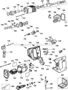 Part Location Diagram of 329826-03 DeWALT Baffle