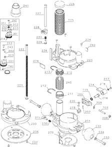 Page A Diagram and Parts List for DW6182 Type 1 DeWALT Tool Stand & Cart