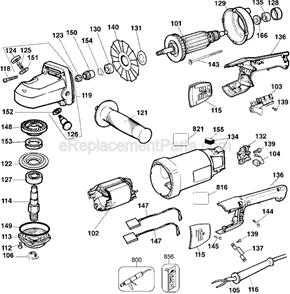 Part Location Diagram of 398941-00 DeWALT Ident. Label