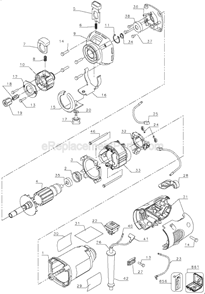 Page A Diagram and Parts List for DW660S Type 3 DeWALT Chop Saw