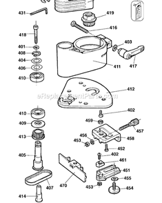 Page A Diagram and Parts List for DW6707 Type 1 DeWALT Tool Stand & Cart