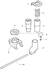Part Location Diagram of 248705-00 DeWALT Adaptor