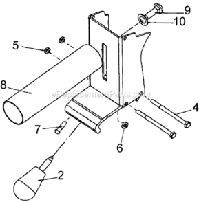 Page A Diagram and Parts List for DW7303 Type 1 DeWALT Miter Saw