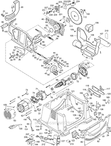 Page B Diagram and Parts List for DW744X Type 6 DeWALT Table Saw
