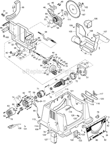 Part Location Diagram of 609165-00 DeWALT Cable,motor