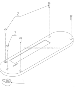 Page A Diagram and Parts List for DW7466 Type 1 DeWALT Table Saw Accessories