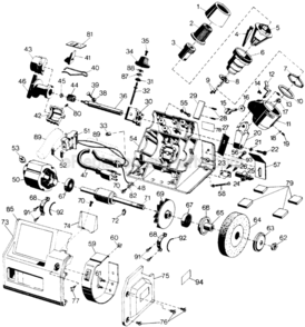 Page A Diagram and Parts List for DW751 Type 1 DeWALT Electric Drill