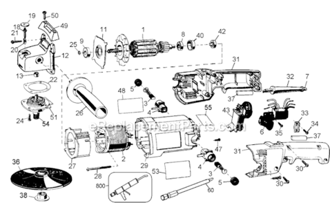 Part Location Diagram of 330080-91 DeWALT Cord And Plug