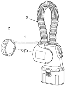 Page A Diagram and Parts List for DW919 Type 1 DeWALT Worklight & Flashlight