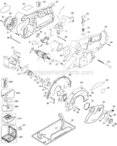 Part Location Diagram of 393473-00 DeWALT Shoulder Screw