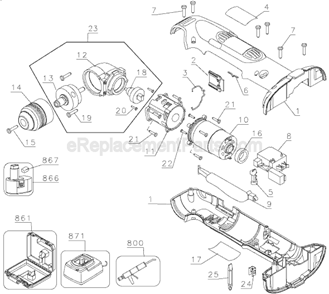 Part Location Diagram of 659505-00 DeWALT Nameplate