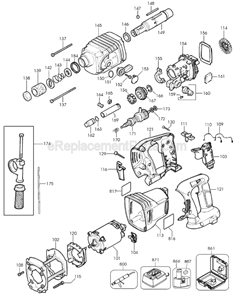 Part Location Diagram of 578554-00 DeWALT Adaptor
