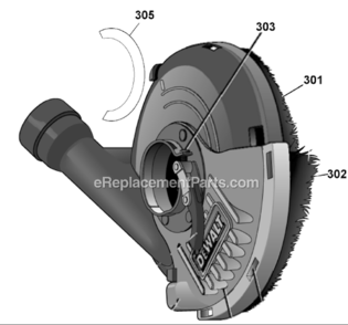 Part Location Diagram of N178983 DeWALT Brush