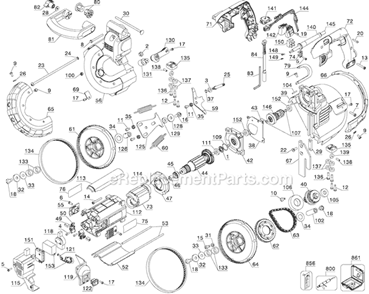 Part Location Diagram of 650718-00SV DeWALT Drive Pulley