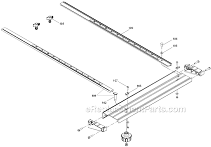 Page C Diagram and Parts List for DWS535T Type 1 DeWALT Circular Saw