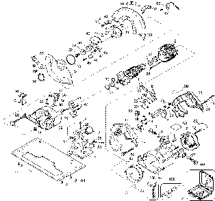 Exploded Diagram A Diagram and Parts List for DW384-46 Type 1 DeWALT Circular Saw