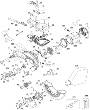 Part Location Diagram of 393868-00 DeWALT BLADE ADAPTOR