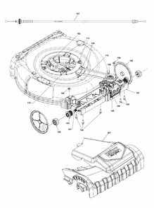 Exploded Diagram A Diagram and Parts List for DCMWSP244U2 Type 1 DeWALT Lawn Mower
