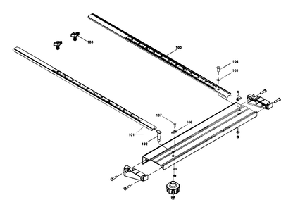 Fig-2 Diagram and Parts List for DWS353T Type-1 DeWALT Saw