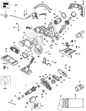 Part Location Diagram of 580978-00 DeWALT HANDLE COVER