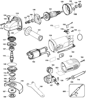 Part Location Diagram of 605527-00 DeWALT FIELD
