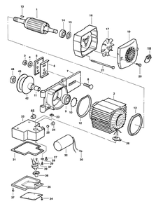 Part Location Diagram of 868496-01 DeWALT Rotor Assembly
