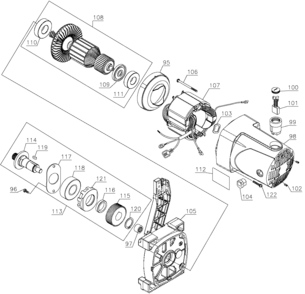 Part Location Diagram of 5140132-36 DeWALT RETAINING CLIP