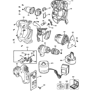 Drill Diagram and Parts List for 11222TY1  DeWALT Drill