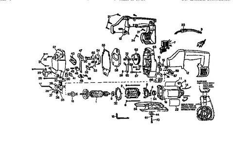 Part Location Diagram of 263222-00 DeWALT Id label