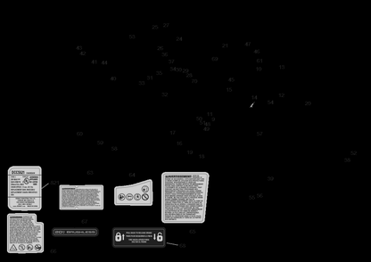 Section 1 Diagram and Parts List for DCCS621B Type 1 DeWALT Chainsaw