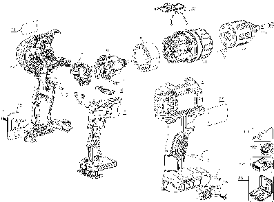 Exploded Diagram A Diagram and Parts List for DCD785X Type 1 DeWALT Hammer Drill