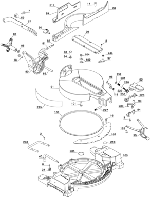 Part Location Diagram of N152784 DeWALT BASE