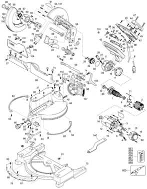 Part Location Diagram of 5140030-20 DeWALT FENCE KIT