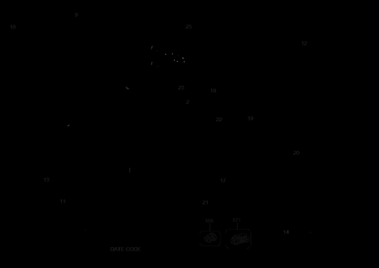 Diagram Diagram and Parts List for DCE560BR Type 1 DeWALT Caulking Gun