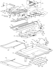 Section 2 Diagram and Parts List for D24000R Type 20 DeWALT Tile Saw