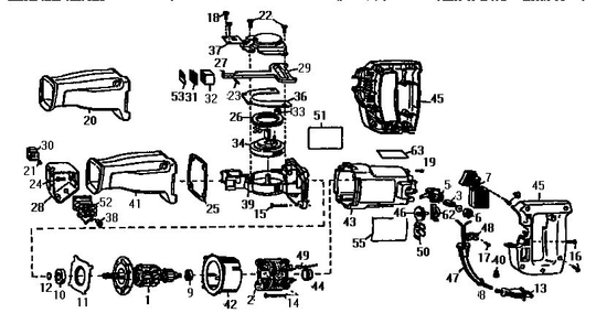 Part Location Diagram of 149477-00 DeWALT Label