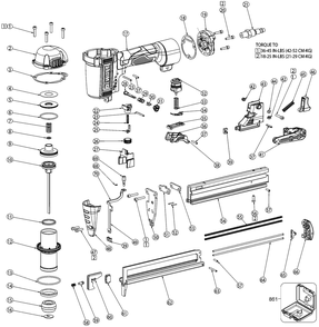 Part Location Diagram of 9R205604 DeWALT SPRING,MODE SWITCH