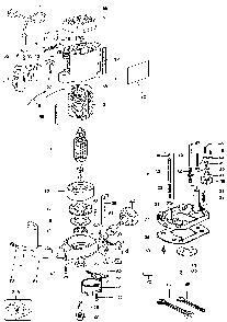 Exploded Diagram A Diagram and Parts List for D614-04 Type 2 DeWALT Router