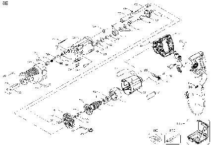 Page A Diagram and Parts List for DW311K Type 1 DeWALT Reciprocating Saw