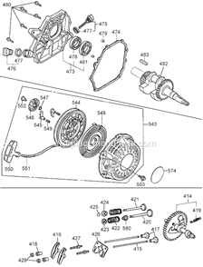 Page D Diagram and Parts List for K5HGA-8P Type 1 DeWALT Compressor