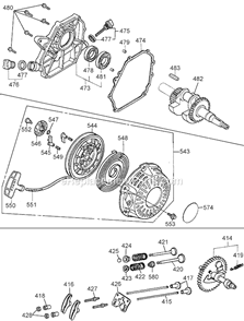 Page C Diagram and Parts List for K5HGA-8P Type 2 DeWALT Compressor