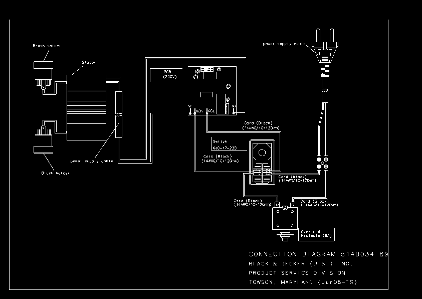 Default 3 Diagram and Parts List for DW745-B2 Type 3 DeWALT Table Saw