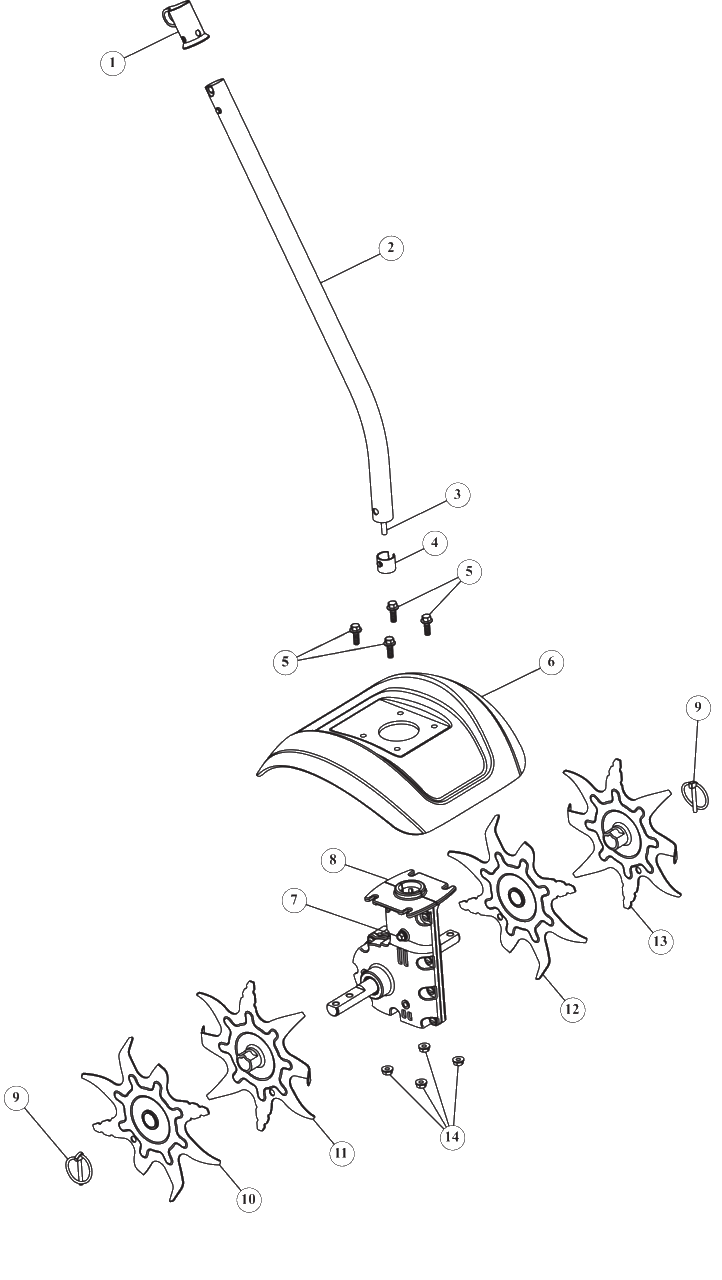 General Assembly Diagram and Parts List for DWOAS3CL 41AJDC-C939 DeWALT Lawn Tractor Accessories