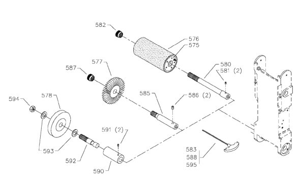 Delta 31-280 Diagram and Parts List for 31-280  Delta Sander Grinder