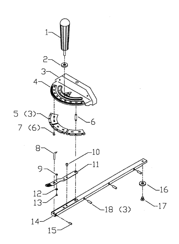 Delta 34-928 Type-1 Diagram and Parts List for 34-928 Type-1 Delta Saw