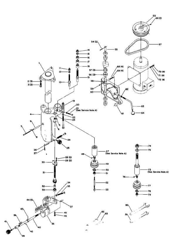 Delta 43-371 Diagram and Parts List for 43-371  Delta Shaper
