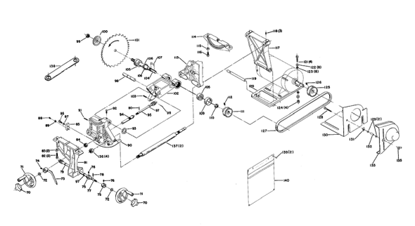 Delta 34-609 Diagram and Parts List for 34-609  Delta Saw