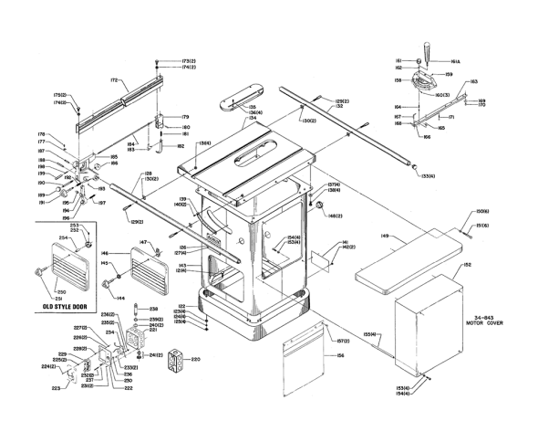 Delta Cs4k8 Diagram and Parts List for CS4K8  Delta Saw