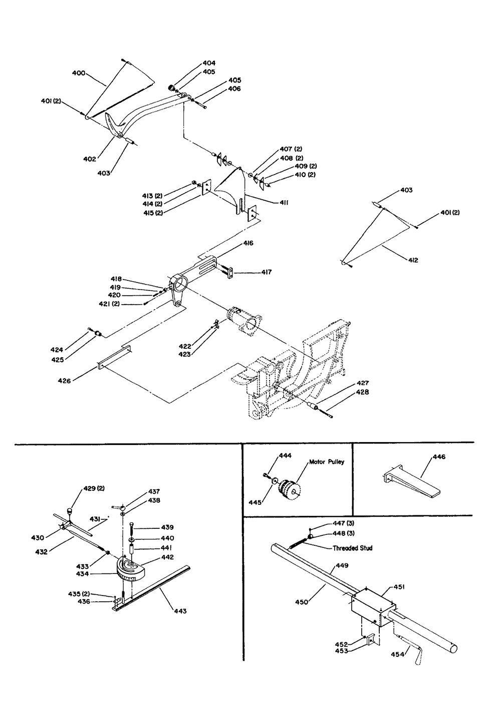 Diagram 3 Diagram and Parts List for RT-40  Delta Saw