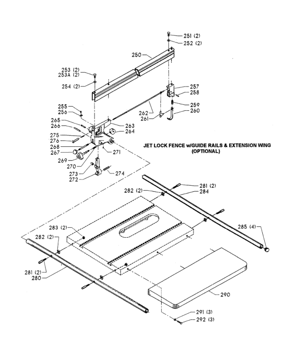 Delta 34-807 Type-3 Diagram and Parts List for 34-807 Type-3 Delta Saw